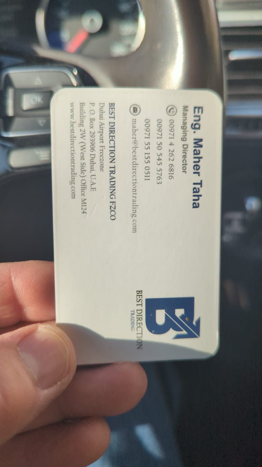 Best Direction Trading business card